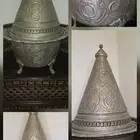 حافظة مغربية نحاس مطلي فضة