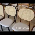 كراسي فايبر خشب فخمه راتان