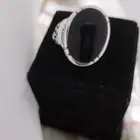 خاتم عقيق اسود يماني صياغة عارف