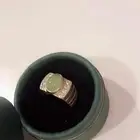 خاتم زمرد كولومبي طبيعي مع الشهادة