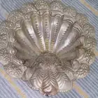 طبق مطلي فضة قديم