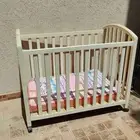 سرير اطفال خشب طبيعي