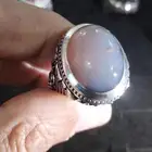 خاتم عقيق يماني رصاصي قبه