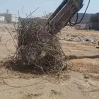 بكلين للاجار معدات ثقيله بنيان حجر ربراب قص اراضي هدد ردم هد