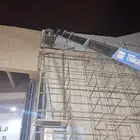 فك وازاله لوح محلات حروف بنر كلادنج حديد