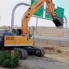 بوكلين للايجار وبنيان الحجر وقص الاراضي