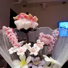 باقة ورد كبيرة بخيوط الصوف