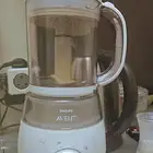 جهاز تحضير طعام للأطفال من فيلبس نظيف مع كرتونة ودفتر