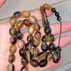 ترسه سبحة ظهر السلحافة اصلية مشروطة قص بيضاوي عدد الخرزات