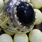 اوبال إثيوبي فل فاير لون مميز اسود داخل كحلي فضه ثقيل مرصع م