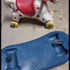 حصان لعبه للاطفال يمشي ع عجل او يكون ارجوحه 40 ريال