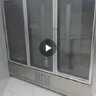 3 door glass refregerator