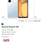 Xiaomi Redmi 13C Glacier White 8GB RAM 256GB 4G