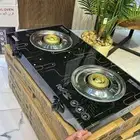 موقد غاز زجاجي مزدوج الشعلات من سانفورد بنقش SF5361GC2B موق
