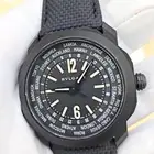 ساعه بولغاري اكتو روما التوقيت العالمي اصليه مكينه مكشوفه