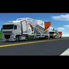 خلاطة خرسانة مبلول موبايلي مع سير ومحقان مستخدمة