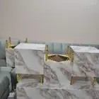 طاولت شبه جديده وحده كبيره و4 خدمه بديل الرخام