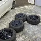 اربع كفرات وأربع جنوط مقاس 17