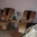 مجلس كنب مذهب كامل بالستاير والطاولات