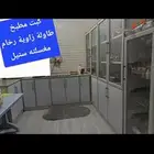 كبت مطبخ جديد طاولة زاوية رخام مغسلة ستيل للبيع