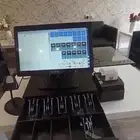 نقطة بيع شامل الجهاز والدرج و الطابعه وقارئ الباركود