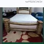 سرير وتسريحة ودولاب