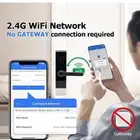 قفل ذكي باب داخلي خشب ذكي