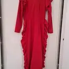 فستان سهرة لارج ستريتش يلبس لمقاس 75ب400ملبوس لبسه وحدة فقط