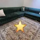 كنب ركنة كبيرة للبيع جديد استخدام شهر نظيف جداآآ مع 2 طاولات