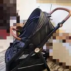عربة اطفال مع كرسي سيارة