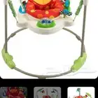 سرير اطفال وكرسي طعام اطفال ونطاطة بحالة ممتازة