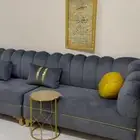 مجلس للبيع نظيف جدا استخدام سنه وشوي مع جميع الديكورات