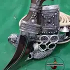 خنجر فضه قرن جواميس سله تفصيل تقص الحديد مقاس 5 على السوم