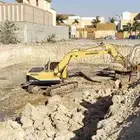حفار بوكلين للايجار اليومي والشهري ومقاولات حفر اراضي   وهدد