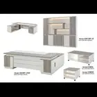 طقم مكتب مع دولاب خلفي مع طاولة شاي كبير مع طاولة شاي صغير ج