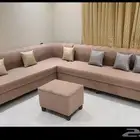 الركن الراقي تفصيل جميع انواع لكنب وستاير وتنجيد جميع الكنب