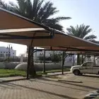 مظلات مواقف سيارات مجالس قزاز مجالس سندويتش بلن معزول