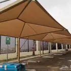 مظله سياره مظلات سواتر بيت شعر هنجر قرميد بايكه مظلات حداد