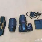 كاميرا نيكون 31000 عدستين عدسه الاصلي وعدسه -55-200-