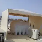 مظلات سيارات وخزانات