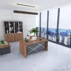 مكاتب موظفين مودرن من خشب الميلامين ذات جودة عالية