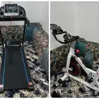 سير وسيكل للتمرين شبه جديدة وعربيات للأطفال