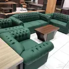 كنب مكتبي جلد فخم جديد كنب حق صالون