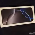 ايفون 16 برو ماكس 256جديد بالكرتون