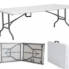 طاوله فايبر وكراسي نضيفة سهل الطي