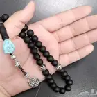 سبحة عقيق يماني مع حجر فيروز