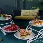 ستاند الكيك شيالات حلى دورين لون أبيض