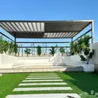 مظلات جلسات خارجية تنسيق جلسات وعشب جداري مظلة جلسة كراسي