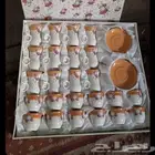 طقم فناجيل شاهي وقهوه