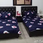 سريرين كل سرير نفر ونص نظيفه جدا